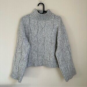 Primark grey chunky knit sweater size S